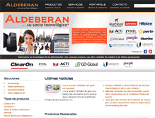 Tablet Screenshot of aldeberan.com.ec